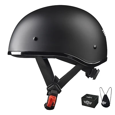 Ahr German Style Half Face Motorcycle Helmet Dot Bike Chopper Cruiser Scooter