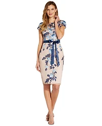 Adrianna Papell Embroidered Sheath Dress