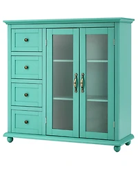 Buffet Sideboard Table Kitchen Storage Cabinet with Drawers and Doors