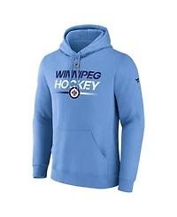 Men's Fanatics Light Blue Winnipeg Jets Alternate Wordmark Fleece Pullover Hoodie