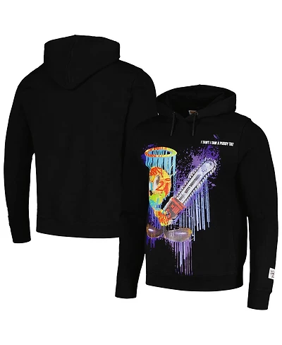 Men's and Women's Freeze Max Black Looney Tunes Tweety Bird Splatter Horror Pullover Hoodie
