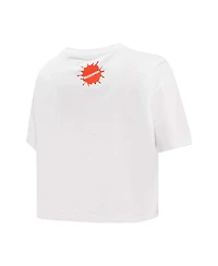 Women's Freeze Max White Rugrats Group Boxy Cropped T-shirt