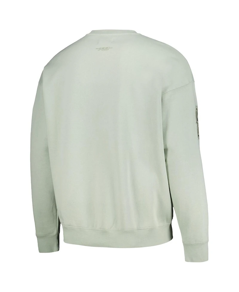 Men's Pro Standard Green Seattle Mariners Neutral Drop Shoulder Pullover Sweatshirt