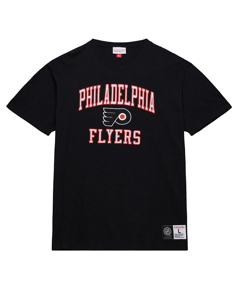 Men's Mitchell & Ness Black Philadelphia Flyers Legendary Slub T-shirt