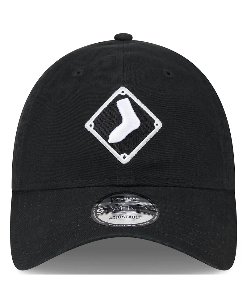 Men's New Era Black Chicago White Sox 2024 Batting Practice 9TWENTY Adjustable Hat