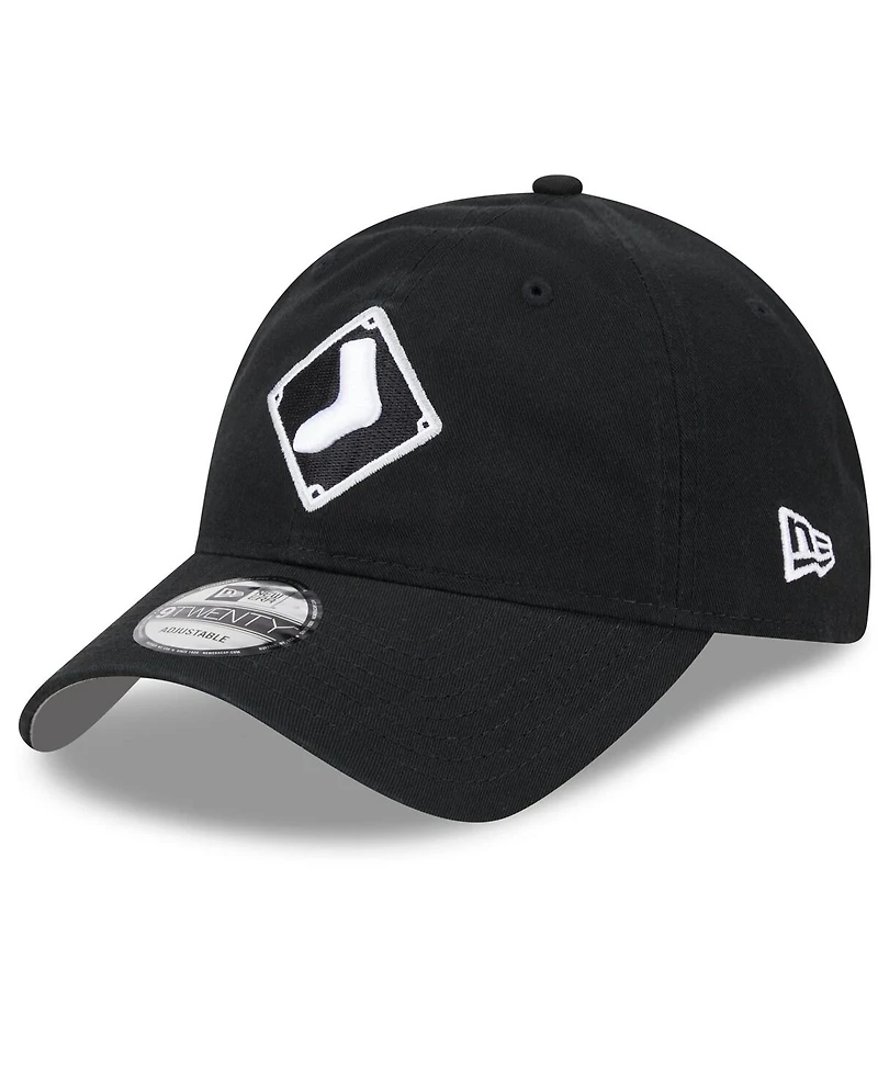 Men's New Era Black Chicago White Sox 2024 Batting Practice 9TWENTY Adjustable Hat