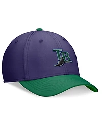 Men's Nike Purple, Green Tampa Bay Rays Cooperstown Collection Rewind Swooshflex Performance Hat