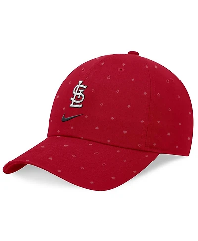 Men's Nike Red St. Louis Cardinals Primetime Print Club Adjustable Hat