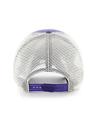 Men's '47 Brand Purple Los Angeles Lakers Five Point Patch Clean Up Adjustable Hat