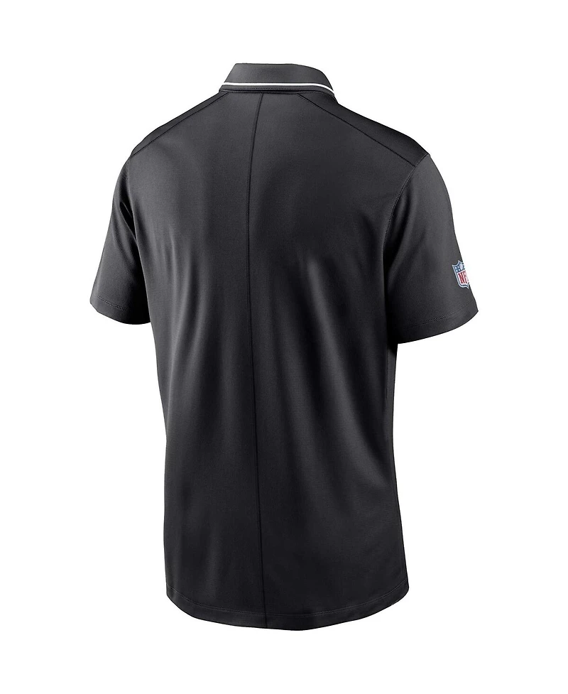 Men's Nike Black Las Vegas Raiders Sideline Victory Performance Polo Shirt