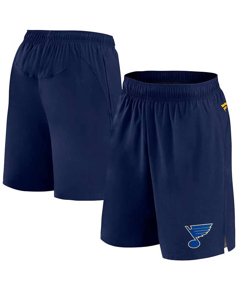 Men's Fanatics Navy St. Louis Blues Authentic Pro Tech Shorts