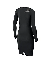 Women's Wear by Erin Andrews Black Vegas Golden Knights Lace-Up Dress