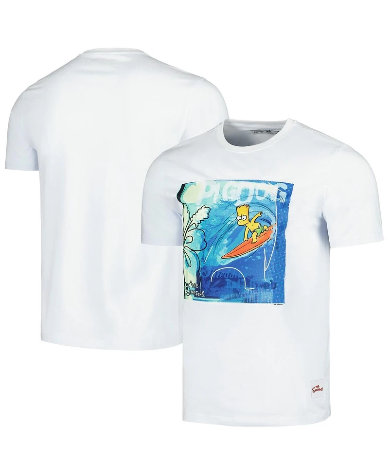 Men's Freeze Max White The Simpsons Surfer T-shirt