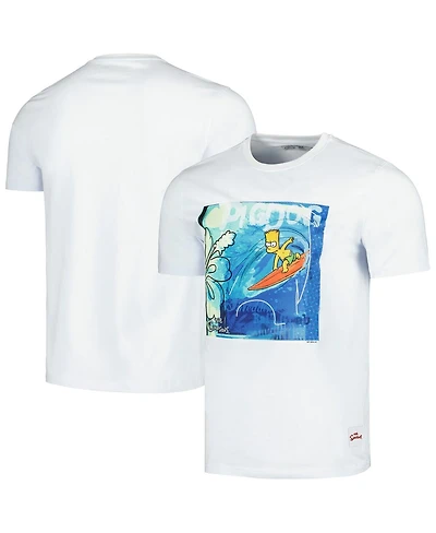 Men's Freeze Max White The Simpsons Surfer T-shirt