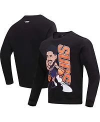 Men's Pro Standard Devin Booker Black Phoenix Suns Avatar Pullover Sweatshirt