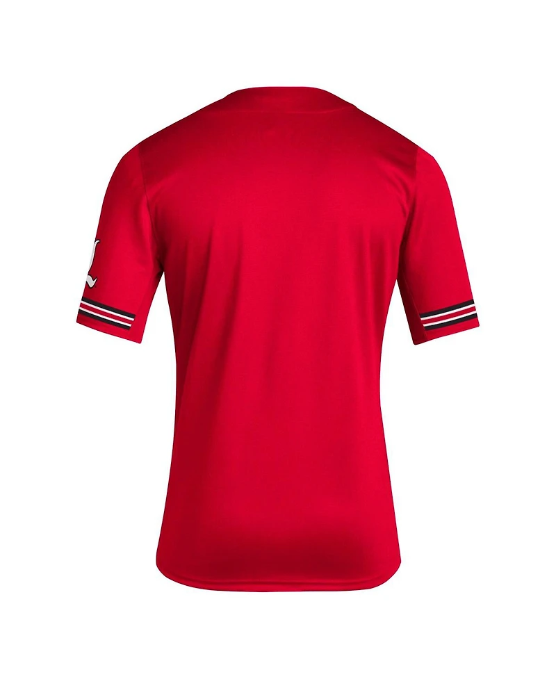 Men's adidas Red Louisville Cardinals Reverse Retro Replica Jersey Baseball