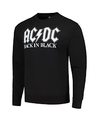 Men's Black Acdc Back Pullover Sweatshirt