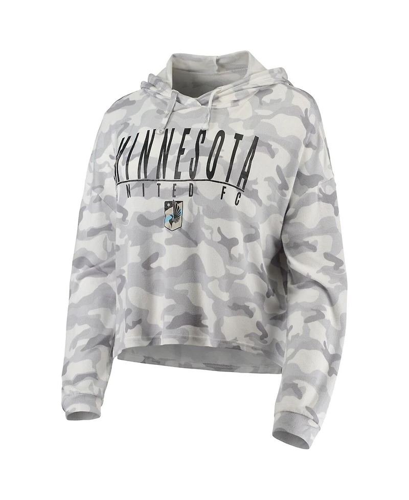 Women's Concepts Sport Gray Minnesota United Fc Composite Hoodie T-shirt