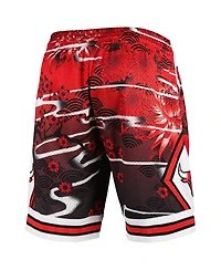 Men's Mitchell & Ness Red Chicago Bulls Lunar New Year Swingman Shorts