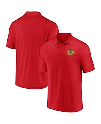 Men's Fanatics Red Chicago Blackhawks Winning Streak Polo Shirt