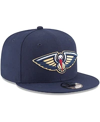 Men's New Era Navy New Orleans Pelicans Official Team Color 9FIFTY Snapback Hat