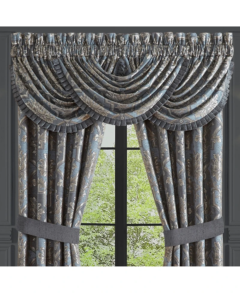 J Queen New York Woodhaven Waterfall Window Valance, 33" x 43"
