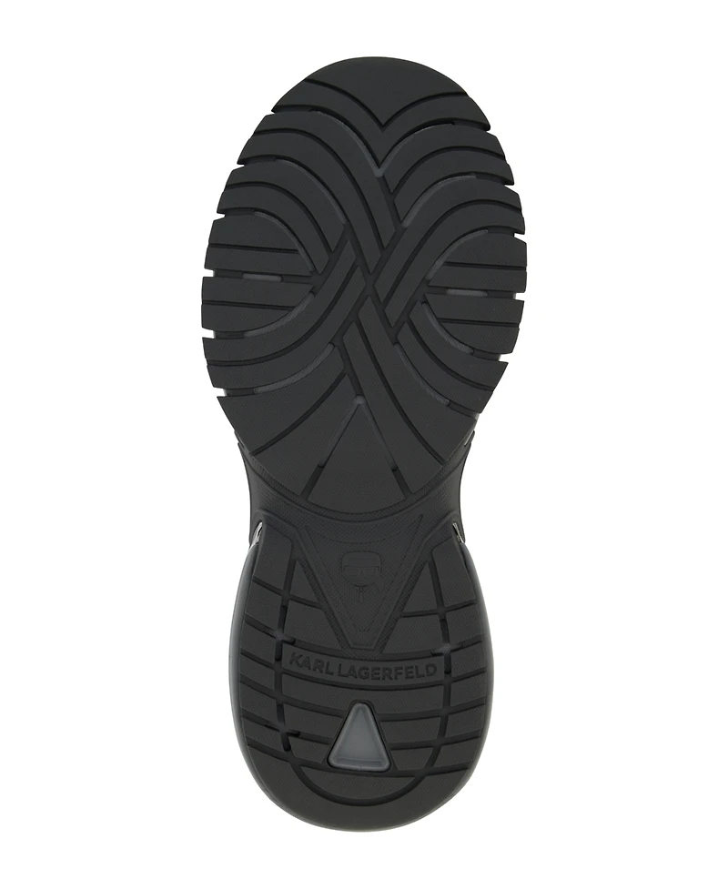 Karl Lagerfeld Paris Men's Chunky Two Tone Sole Leather Sneakers