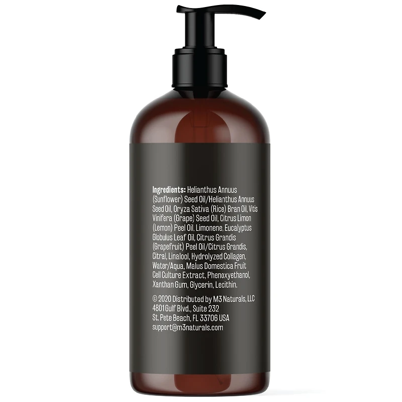 M3 Naturals Anti-Cellulite Massage Oil, Grapefruit & Lemon | 8oz
