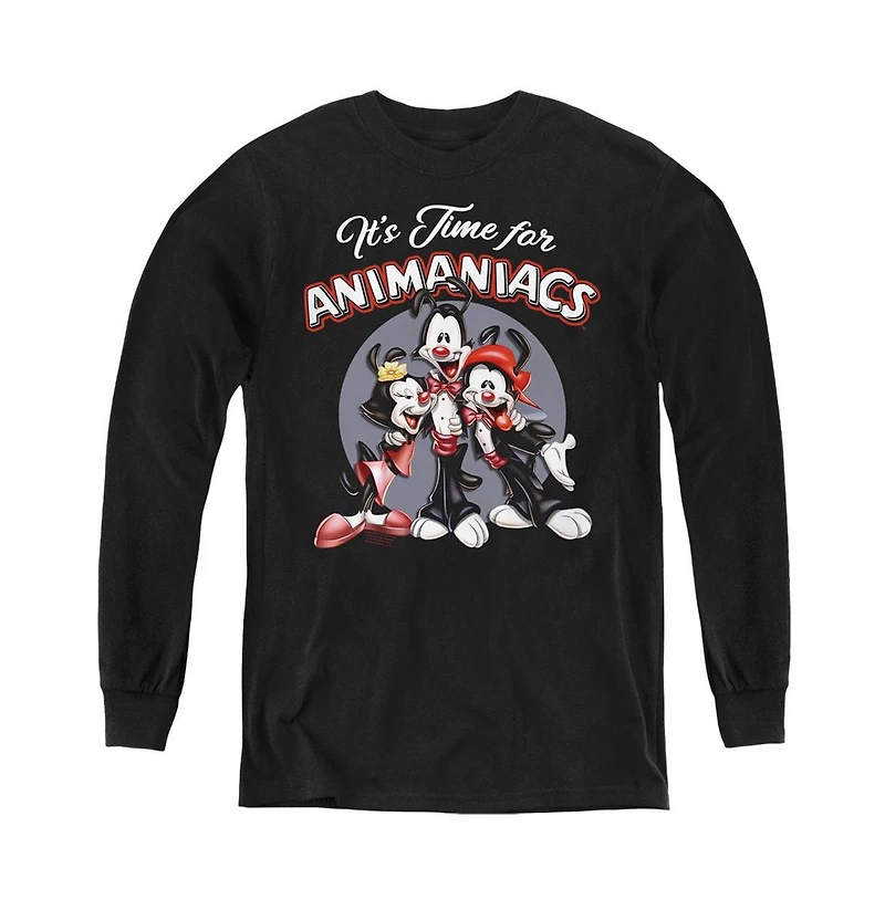 Animaniacs Youth Its Time For Long Sleeve Sweatshirt