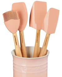 Le Creuset 5 Piece Utensil Set with Stoneware Utensil Crock