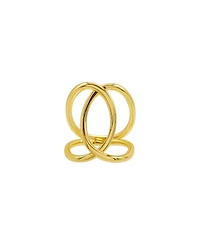 Adornia 14K Gold-Plated Tall Infinity Ring