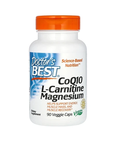 Doctor's Best CoQ10 L-Carnitine Magnesium - 90 Veggie Caps
