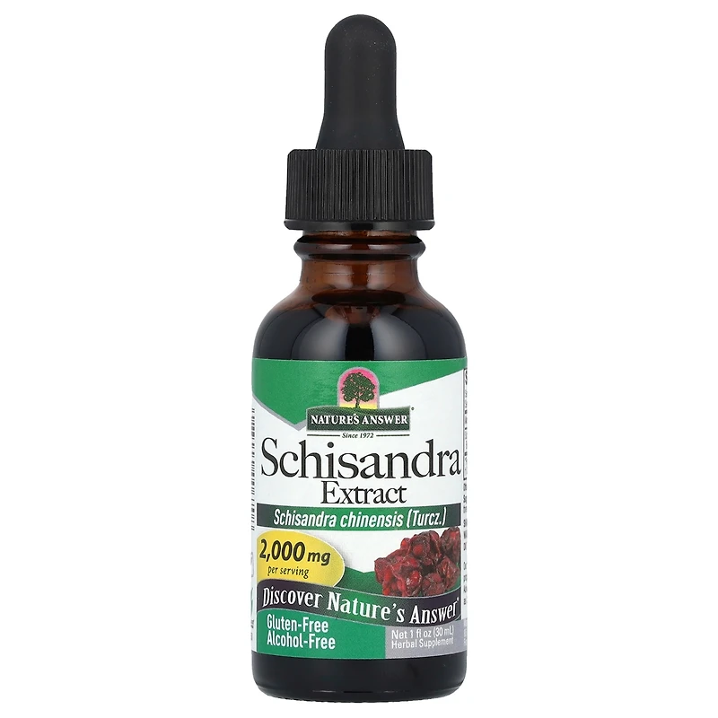 Nature's Answer Schisandra Extract Alcohol-Free 2 000 mg - 1 fl oz (30 ml)