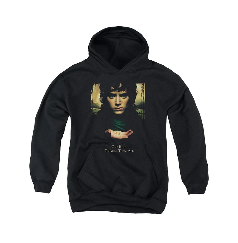 Lord Of The Rings Youth Frodo One Ring Pull Over Hoodie / Hooded Sweatshirt