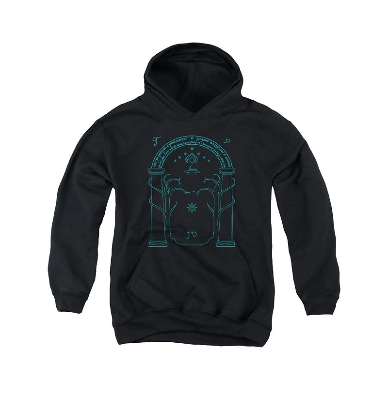 Lord Of The Rings Youth Doors Durin Pull Over Hoodie / Hooded Sweatshirt