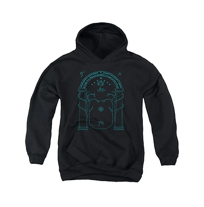 Lord Of The Rings Youth Doors Durin Pull Over Hoodie / Hooded Sweatshirt
