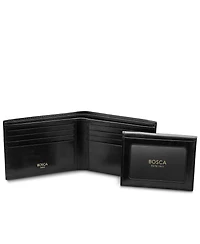 Bosca Mens Old Leather Credit Wallet w/Id Passcase