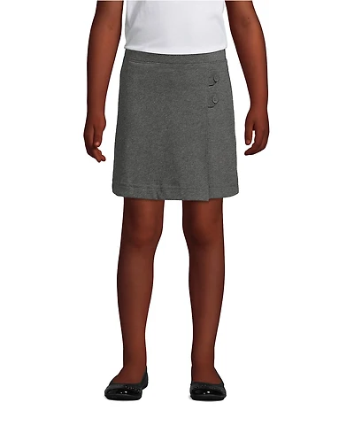 Lands' End Big Girls Plus Knit Skort Above the Knee