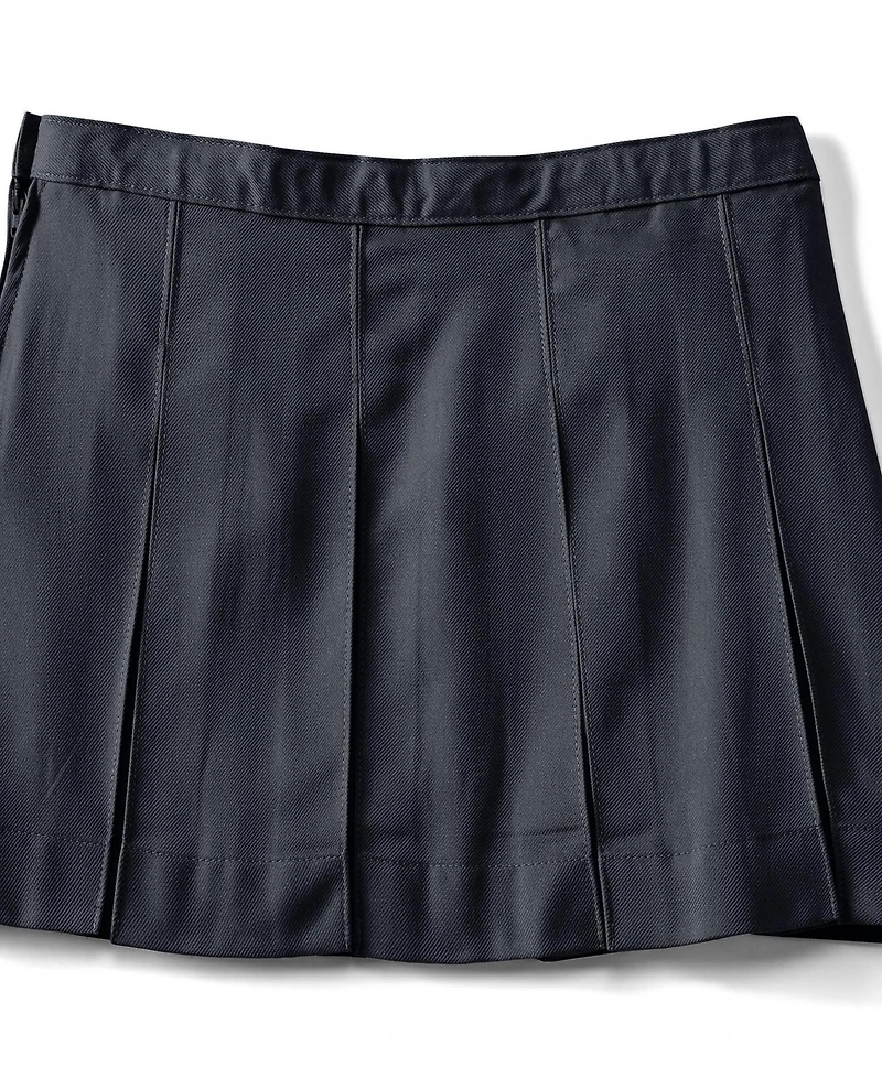 Lands' End Big Girls Box Pleat Skirt Above the Knee