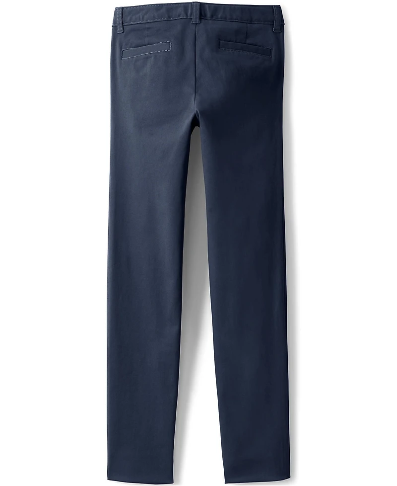 Lands' End Little Girls Slim Fit Stretch Chino Pants
