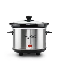 MegaChef 8 Liter Slow Cooker with Mini 0.6 Liter Warmer