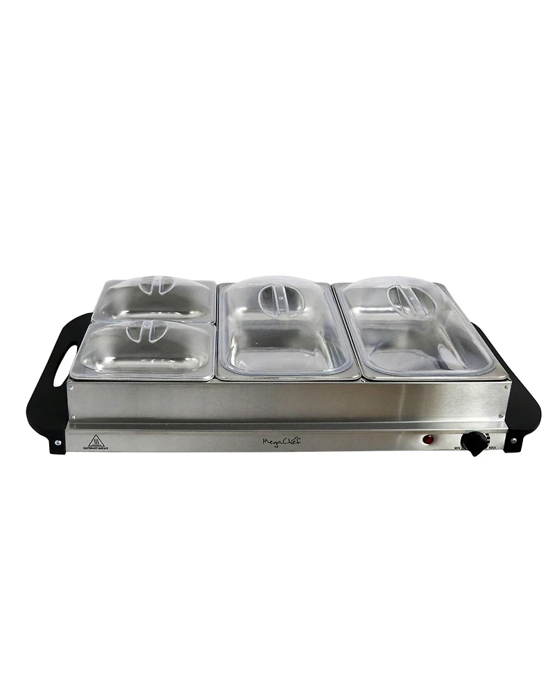 MegaChef 4 Section Buffet Server Food Warmer