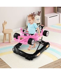 Slickblue Boys Convertible Baby Walker with 3 Adjustable Height Settings