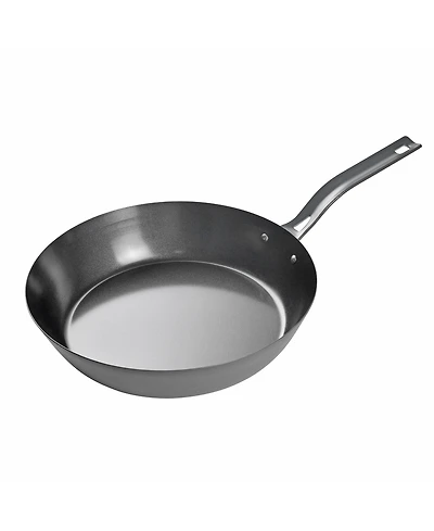 Commercial Chef 12" Carbon Steel Skillet, Non Stick Frying Pan with Ceramic Coating, Safe for Any Cooktop, Oven or Grill, Lighter and Cools Faste