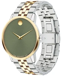 Movado Men's Swiss Museum Classic Gold Pvd Stainless Steel Bracelet Watch 40mm