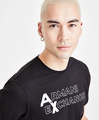 A|X Armani Exchange Men's Short Sleeve Crewneck Logo Graphic T-Shirt, Created for Macy's