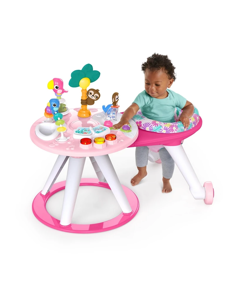 Bright Starts Around We Go 2-in-1 Walk-Around Activity Center Table - Tropic Cool