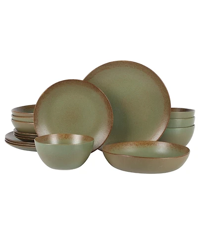 Bloomhouse Reactive Glaze 16 Pc. Dinnerware Set, Service for 4