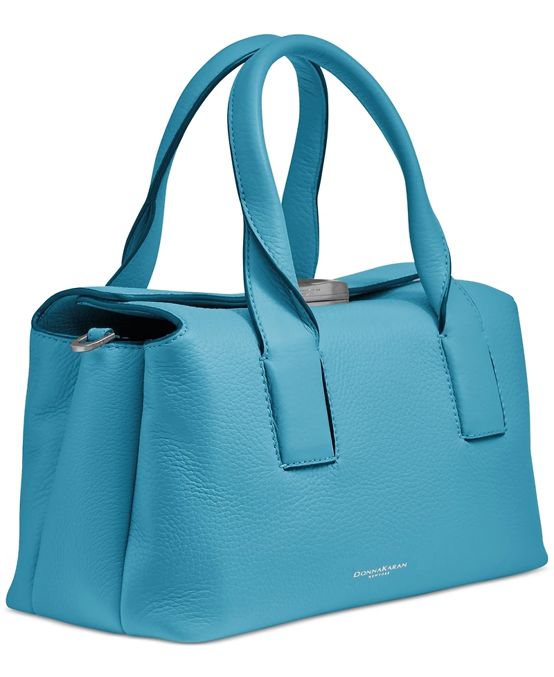 Donna Karan New York Amagansett Soft-Rolled Leather Satchel with Sculpted Magnet Closure