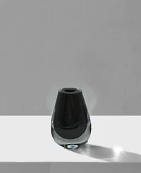 Vivience 6.5"H Black Glass Bud Vase